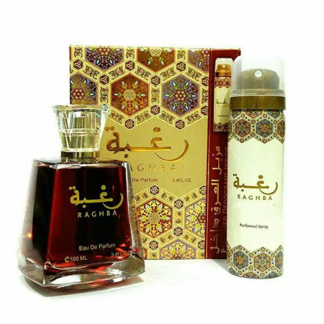 Raghba 100ml + 50ml Deo by Lattafa Perfumes- Eau De Parfum