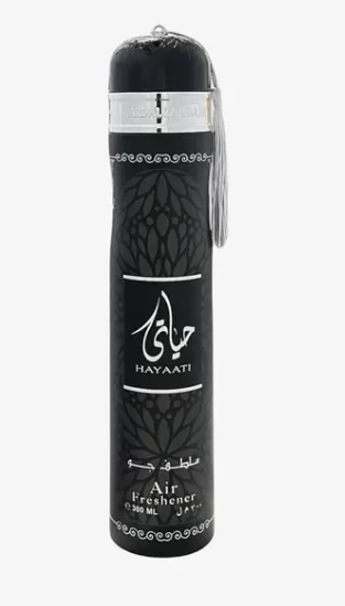 Hayaati Black 300ml Air Freshener By Ard Al Zaafaran(Pack Of 12)
